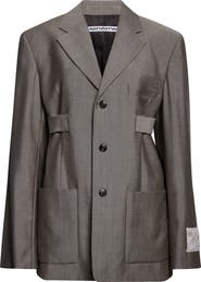 Alexander Wang Side Tab Wool & Mohair Blazer