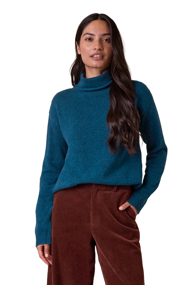 Supersoft Drape Cowl Neck Jumper, Main, color, Icelandic Blue