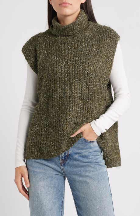Wit & Wisdom Turtleneck High Low Sweater Vest
