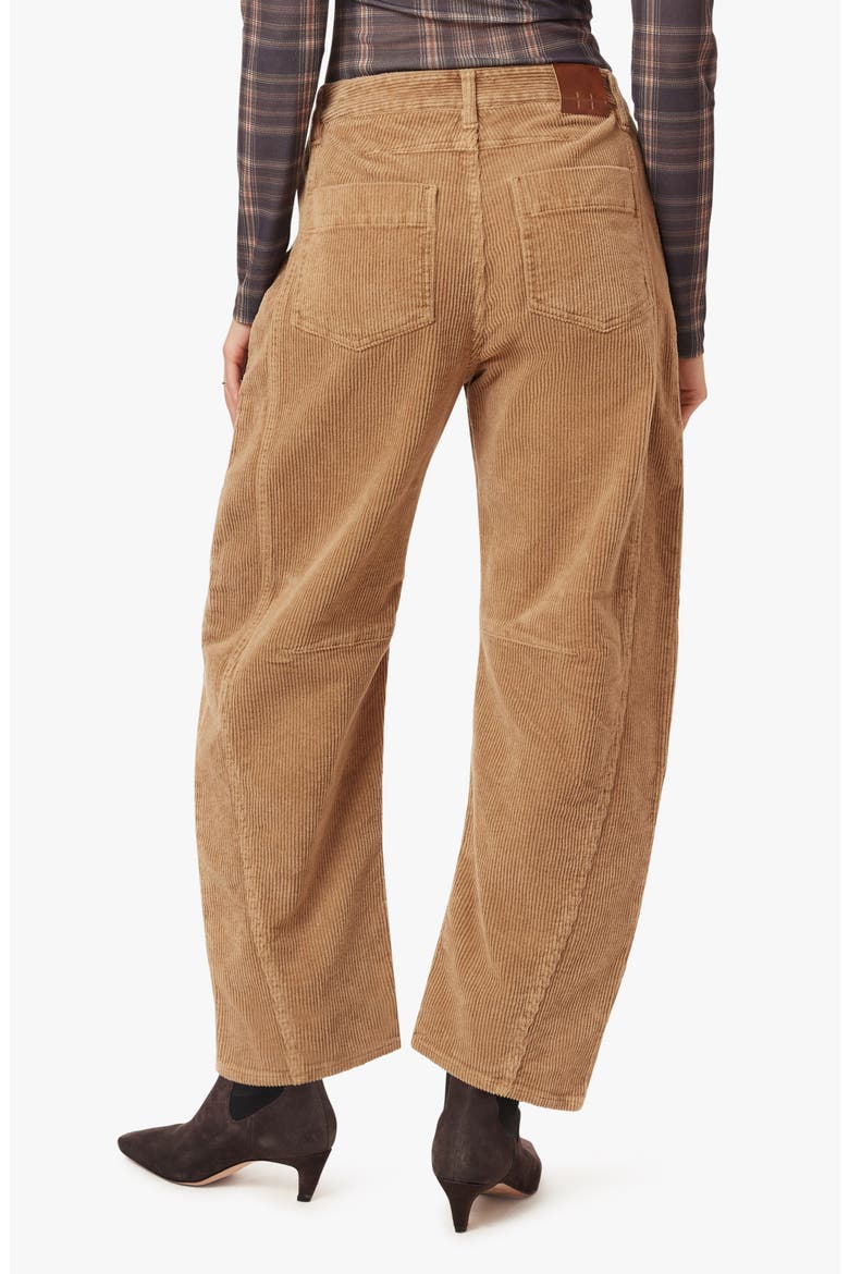 Harper Corduroy Cropped Barrel Pants, Alternate, color, FAWN