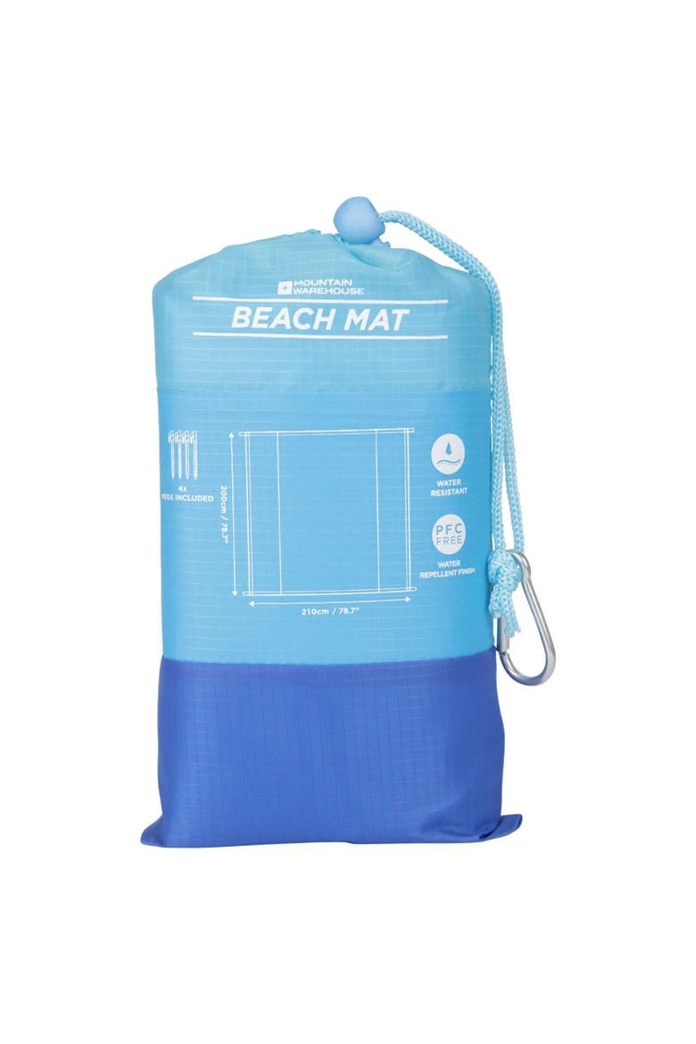 Large Beach Mat, Alternate, color, Bright Blue