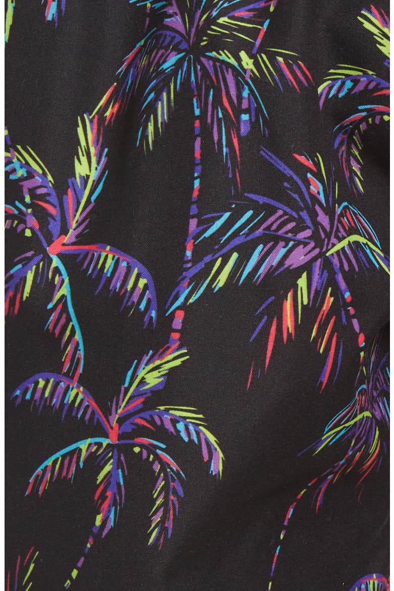 Sano Palm Tree Swim Trunks, Alternate, color, NEON PALM TREES