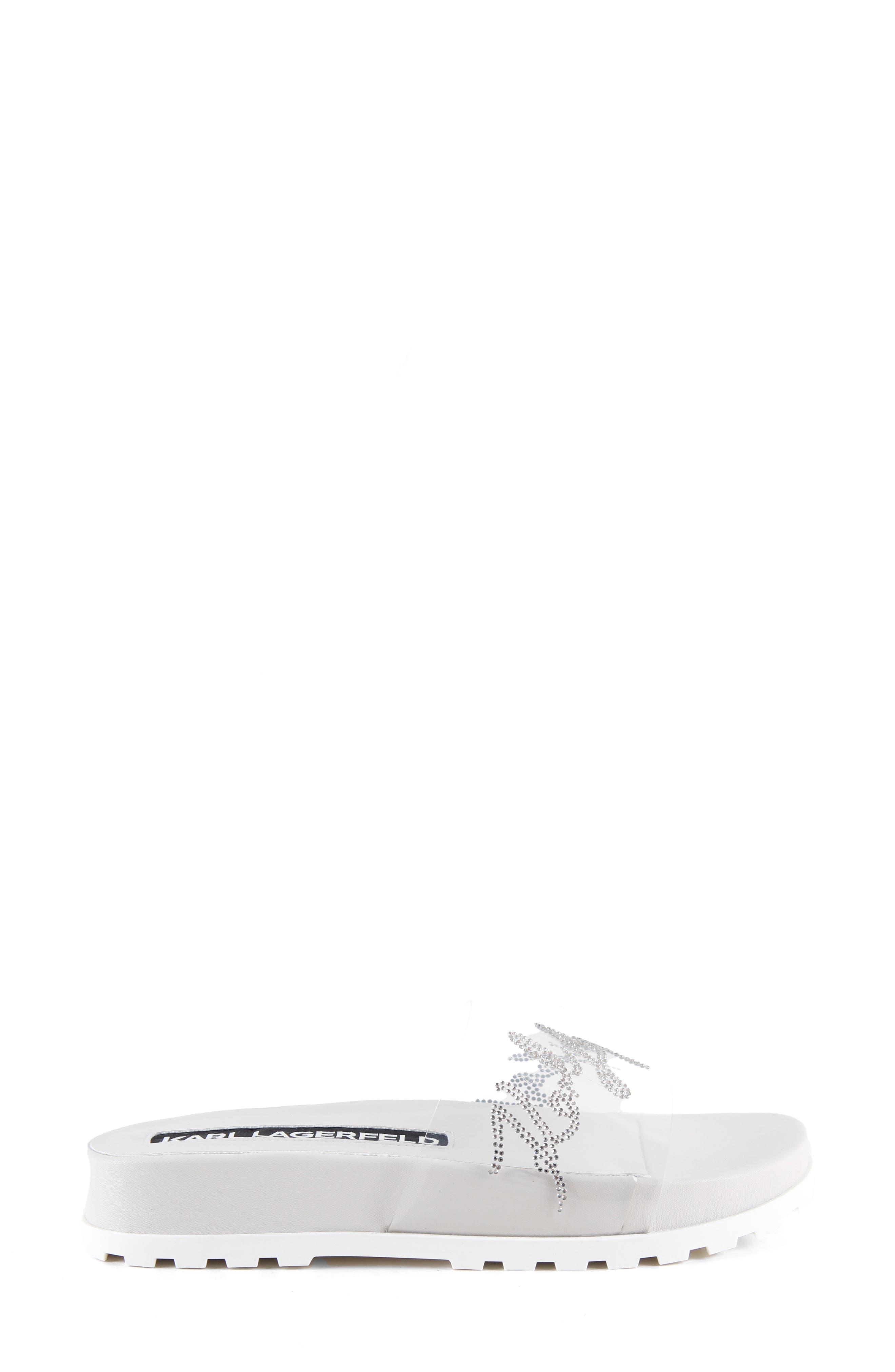 KARL LAGERFELD PARIS Blossom Slide Sandal, Main, color, 