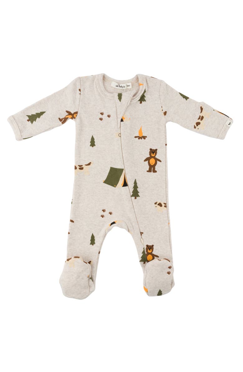 Oh baby! Brand Camping Footie- Infant, Main, color, Malt