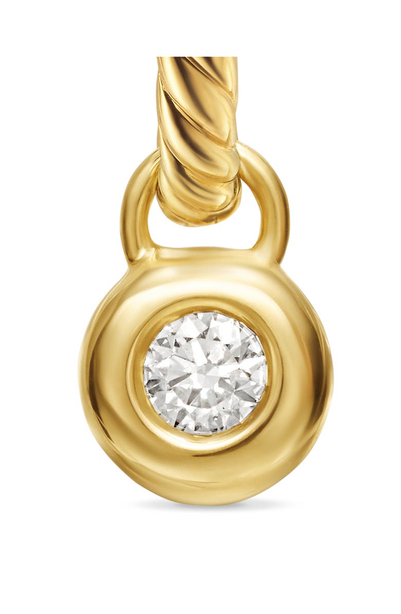 David Yurman Petite Cable Huggie Hoop Earrings, Alternate, color, Gold