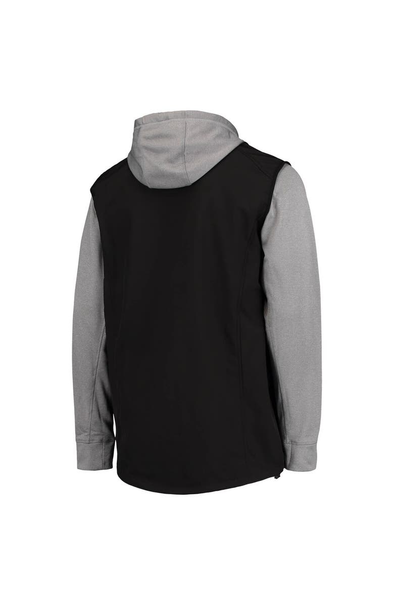 DUNBROOKE Men's Dunbrooke Black/Gray Las Vegas Raiders Big & Tall Alpha Full-Zip Hoodie Jacket, Alternate, color, 