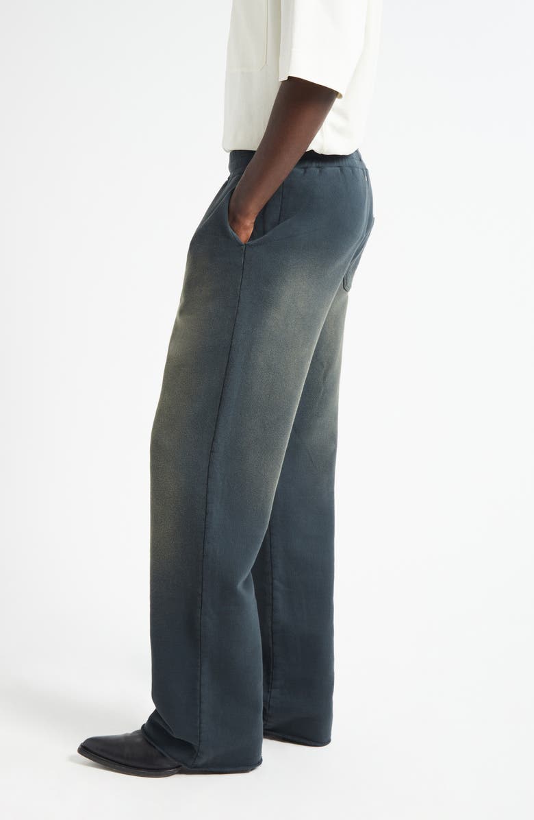 Golden Goose Gender Inclusive Journey Wide Leg Sweatpants, Alternate, color, Bleached Washed Black