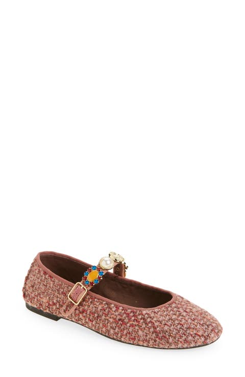 Women's Tweed Mary Jane Flats | Nordstrom
