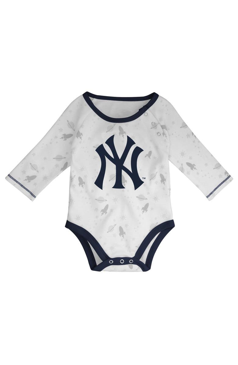Outerstuff Newborn & Infant Navy/White New York Yankees Dream Team Bodysuit Hat & Footed Pants Set, Alternate, color, 