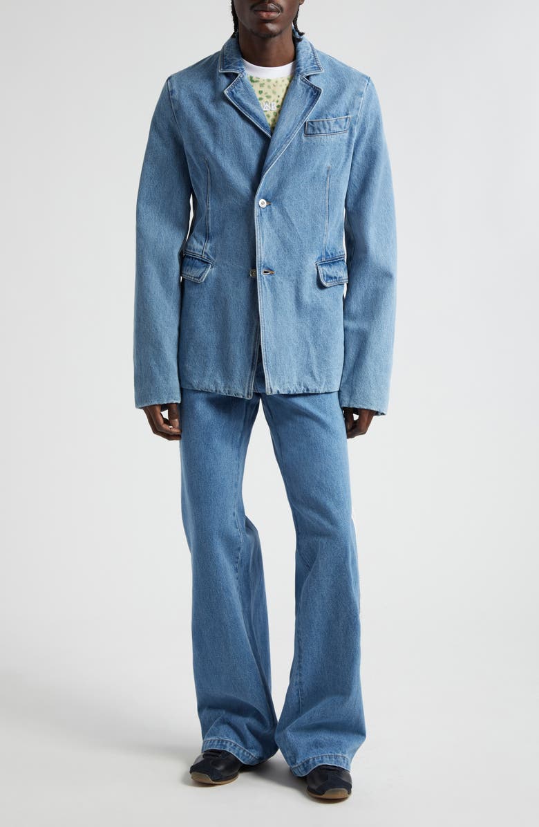 Wales Bonner Eternity Denim Blazer, Alternate, color, 