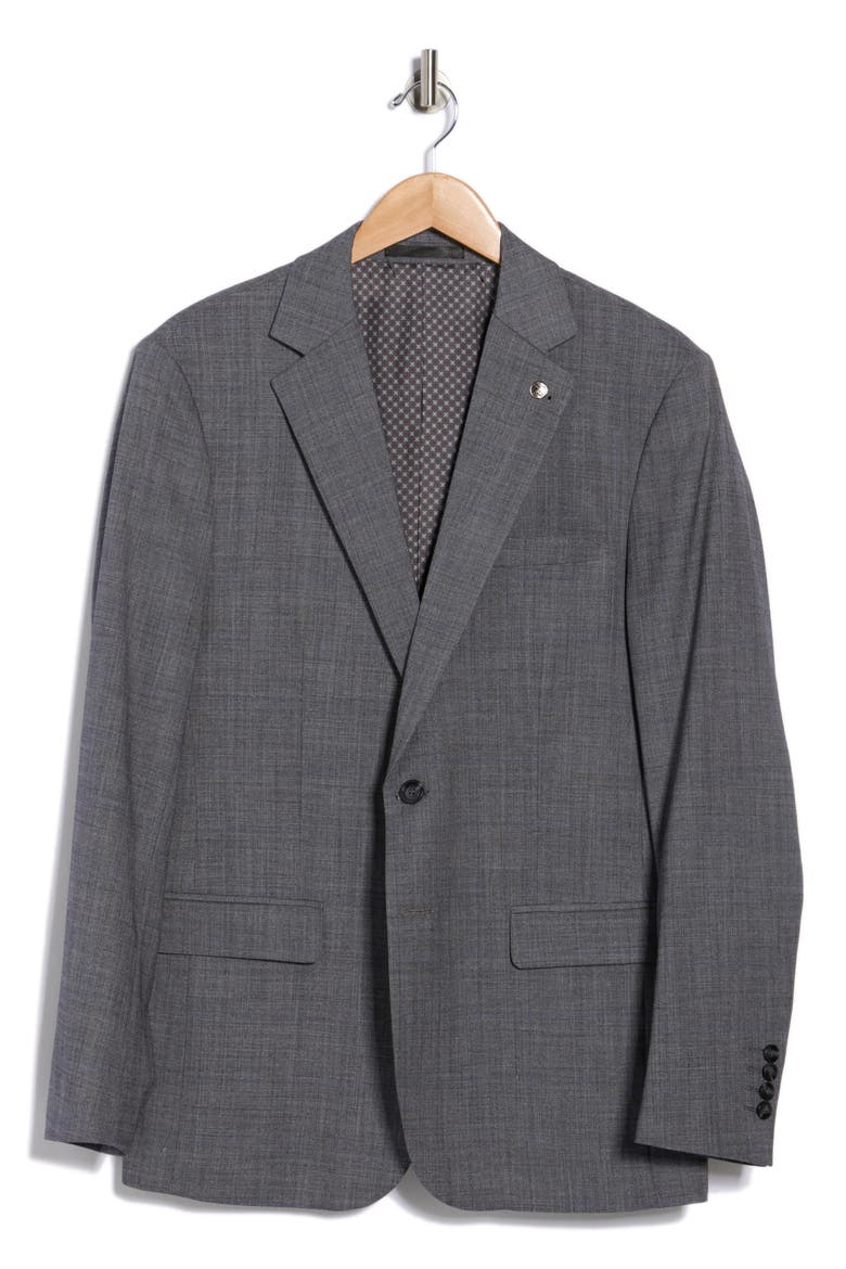 Slim Fit Blazer, Alternate, color, GREY