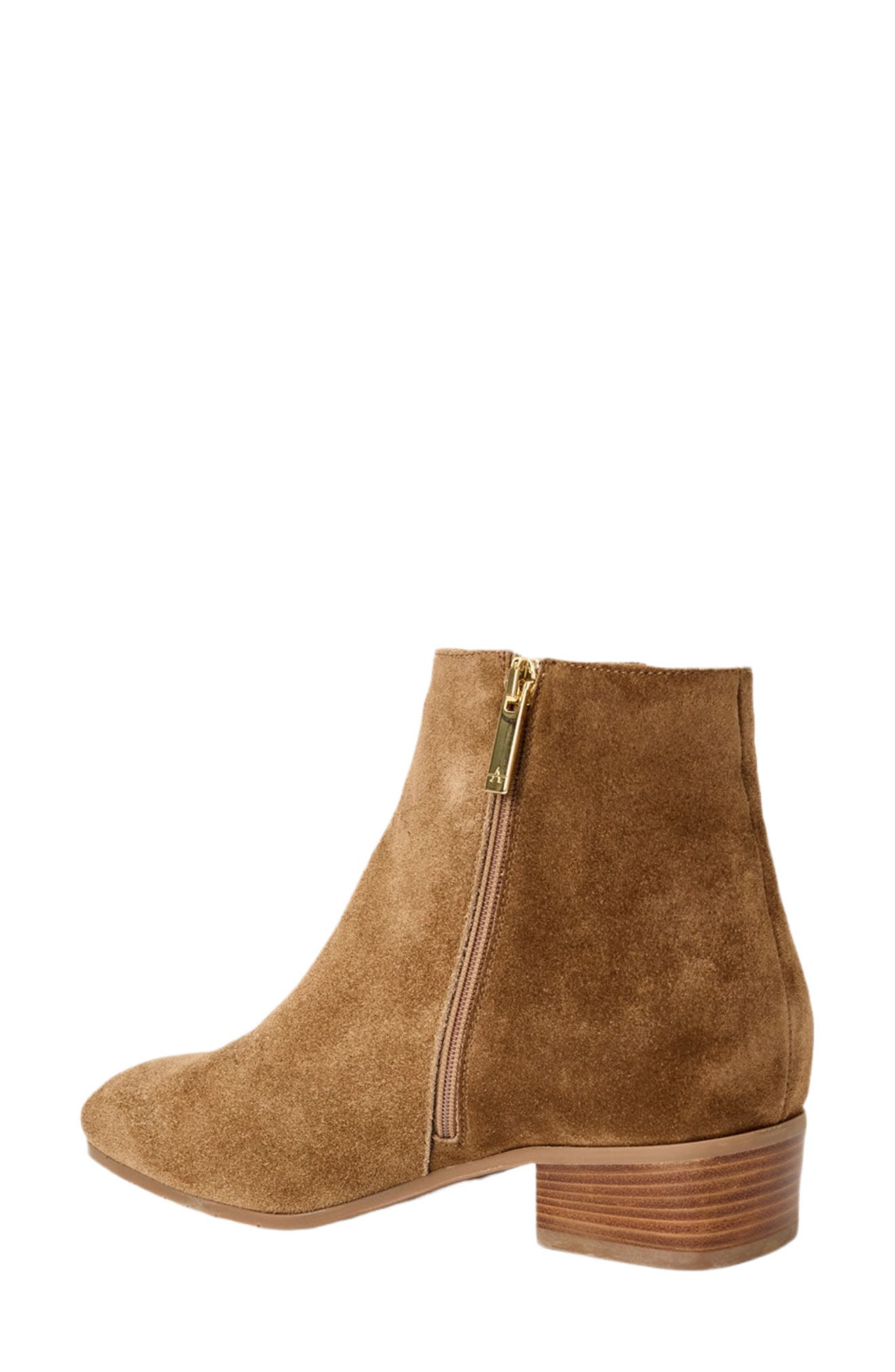 Fuoco Waterproof Bootie, Alternate, color, CHAMPAGNE SUEDE