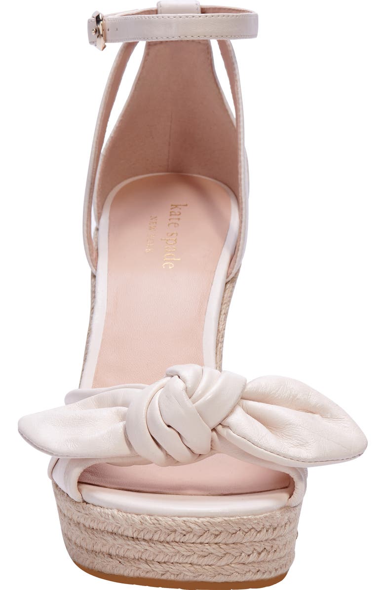 Kate Spade New York tianna espadrille wedge sandal, Alternate, color, Parchment