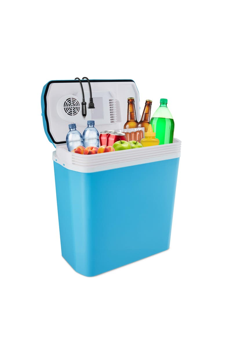 Ivation 24L Electric Cooler/Warmer, Main, color, Aqua Blue