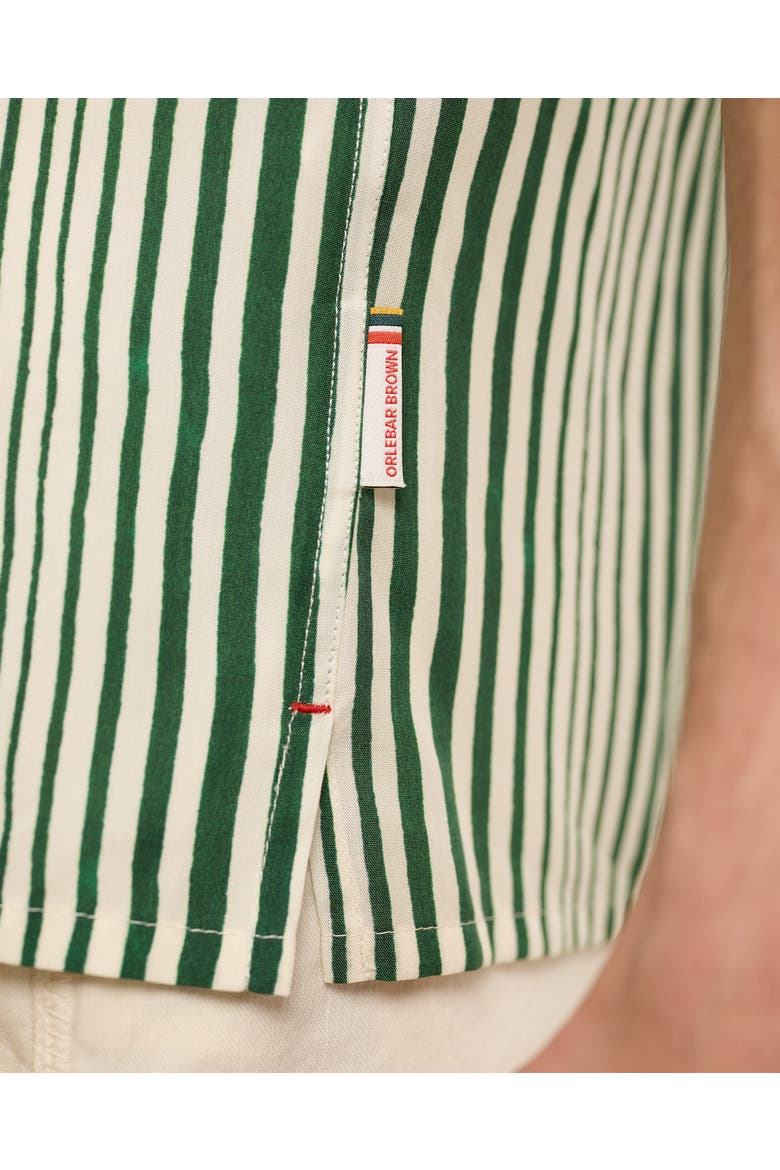 Hibbert Stripe Shirt, Alternate, color, CADDIE GREEN/WHITE