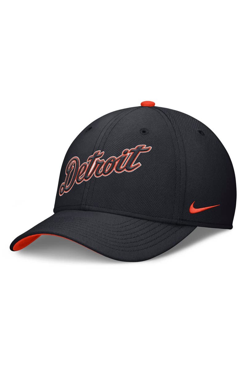 Nike Men's Nike Navy Detroit Tigers Primetime Rise Dri-FIT Flex Hat, Main, color, Navy