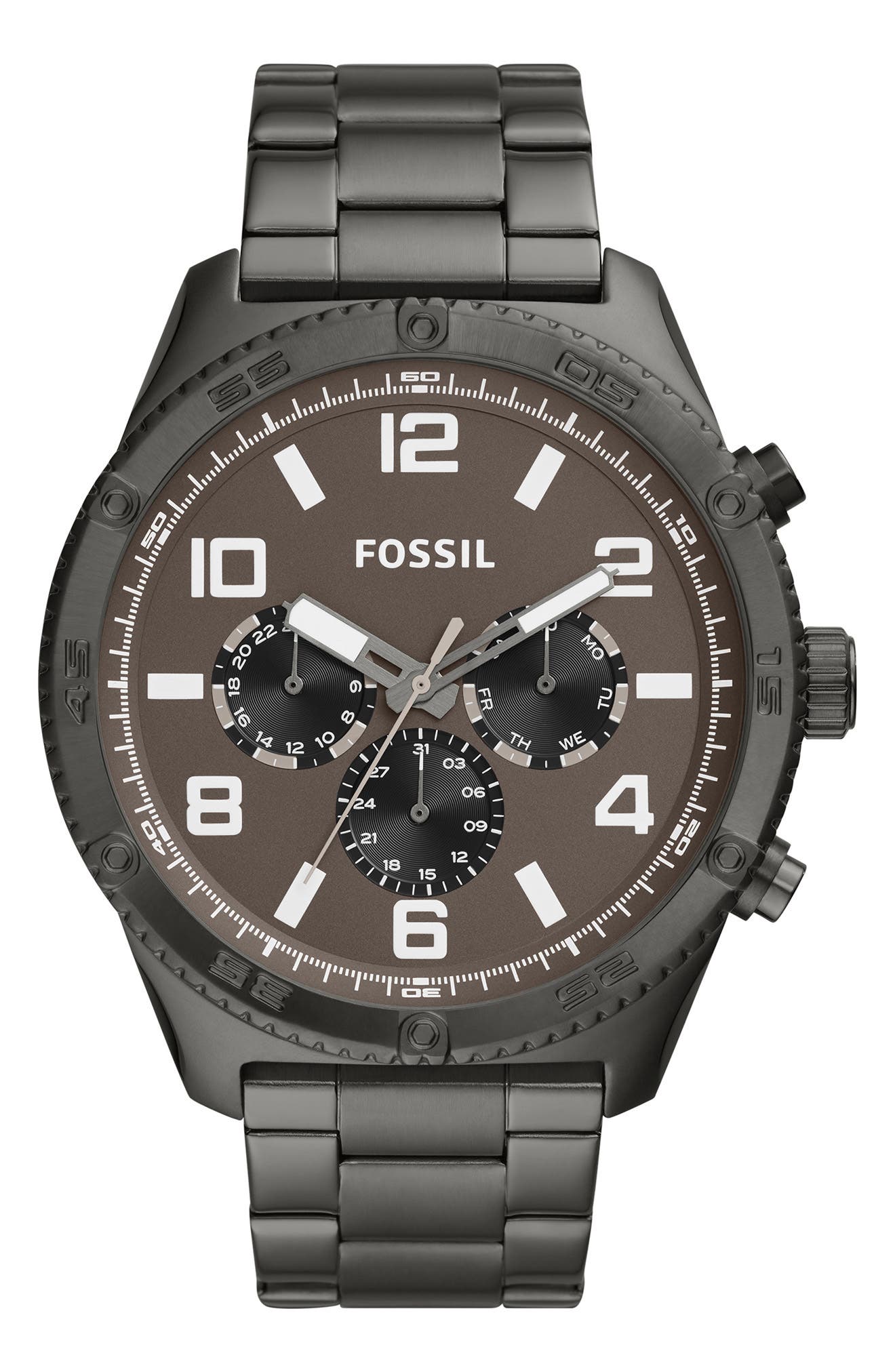 Fossil Men's Brox Manual Three-Hand Watch, 50mm