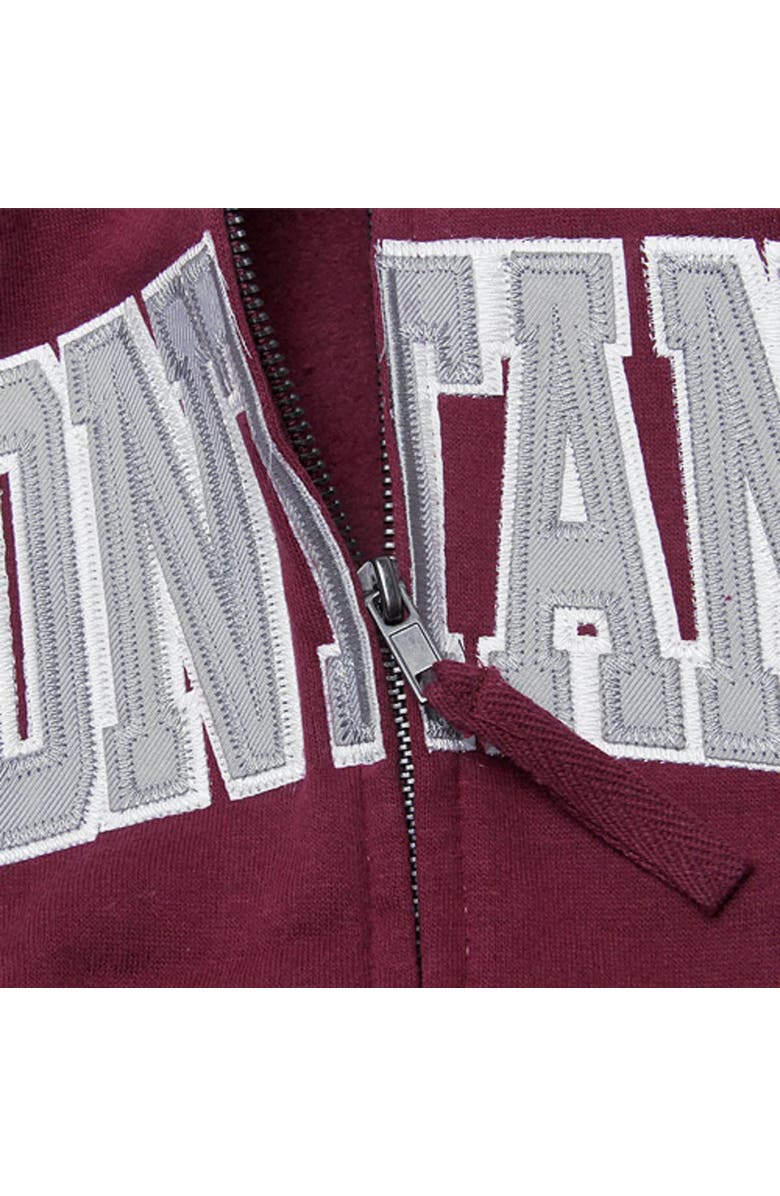 COLOSSEUM Women's Stadium Athletic Maroon Montana Grizzlies Arched Name Full-Zip Hoodie, Alternate, color, Maroon