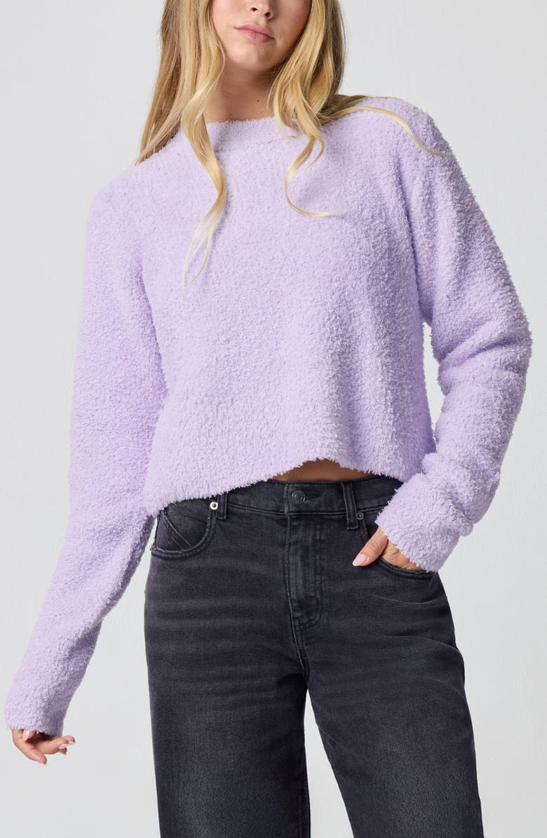 Florence by Mills Crop Crewneck Sweater, Main, color, Millie Lavender