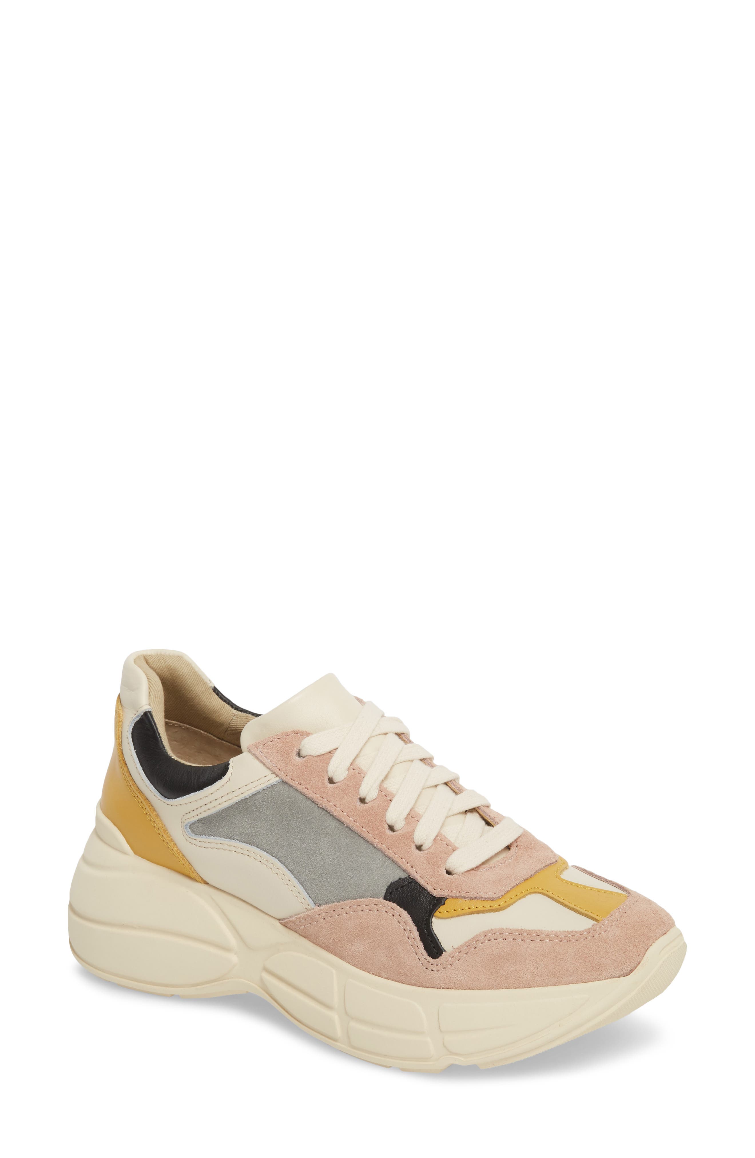 Memory Platform Wedge Sneaker, Main, color, PINK MULTI