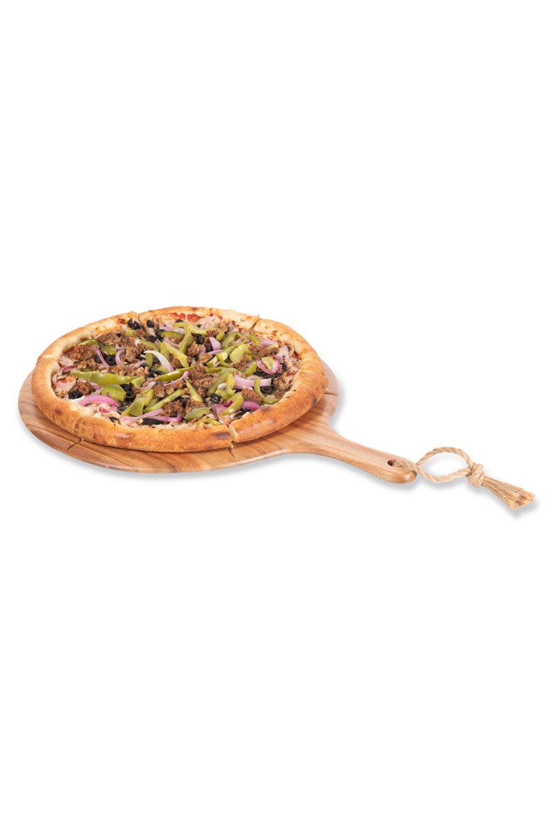 Napoletana Pizza Cutter Board, Alternate, color, Acacia Wood