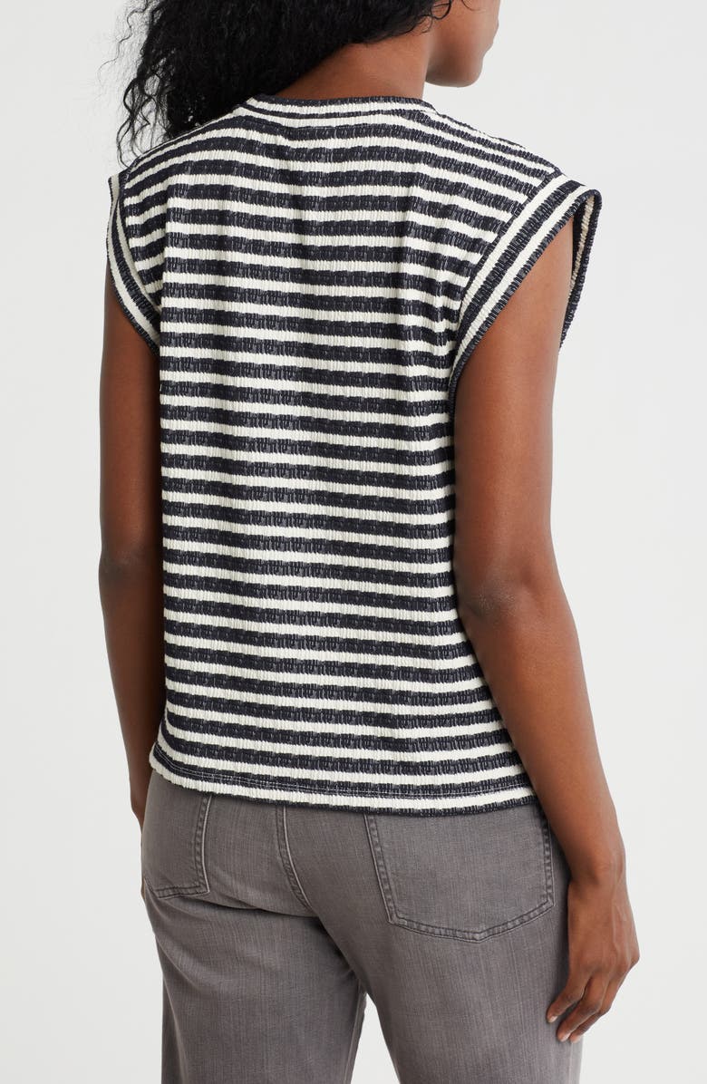Bobeau Stripe Textured Knit Tank, Alternate, color, 