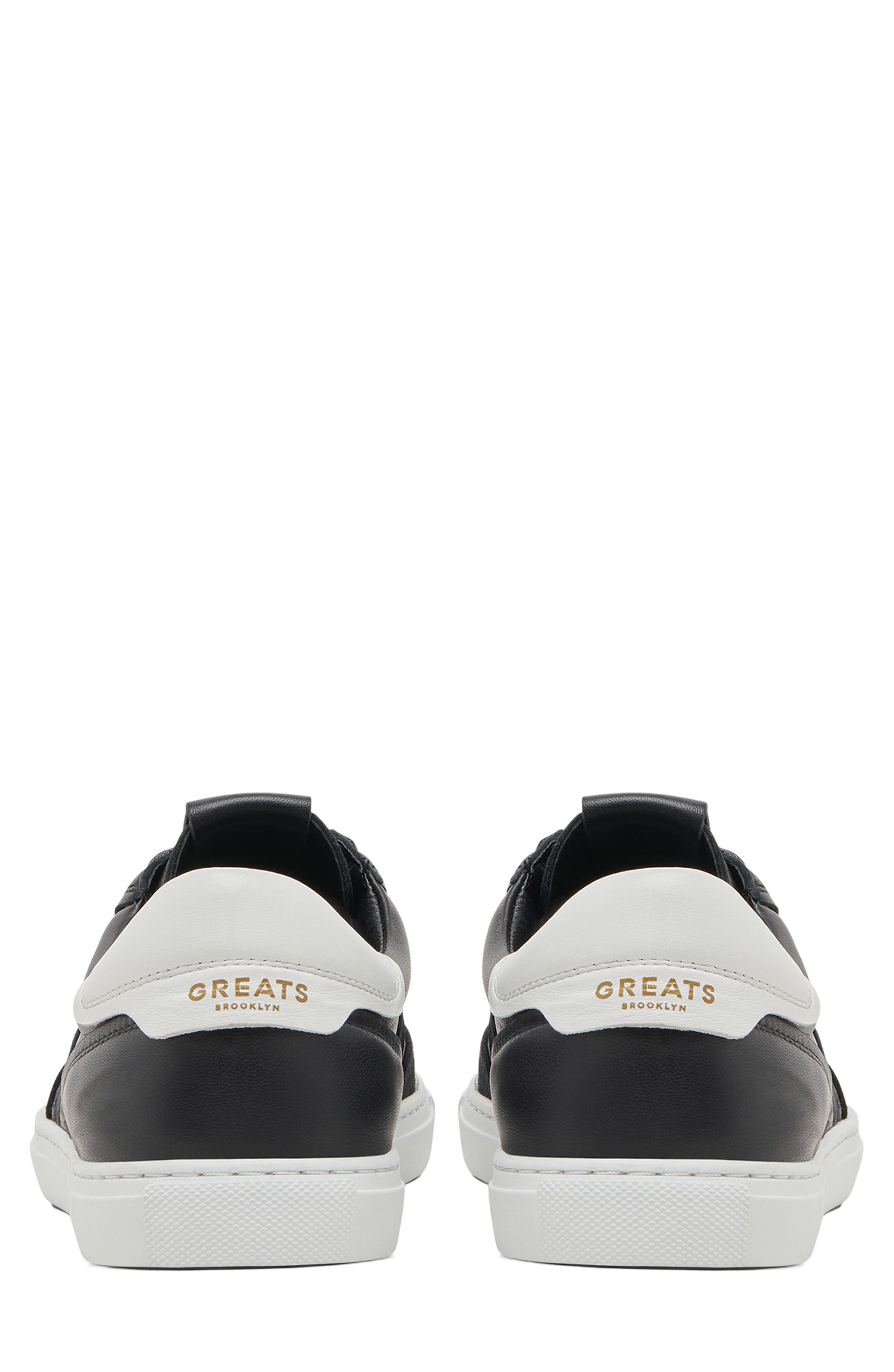 GREATS Charlie Low Top Sneaker, Alternate, color, Black/ White