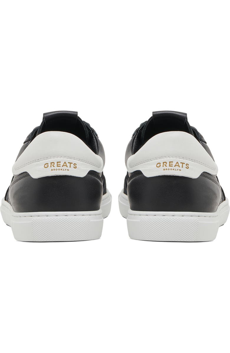 GREATS Charlie Low Top Sneaker, Alternate, color, Black/ White