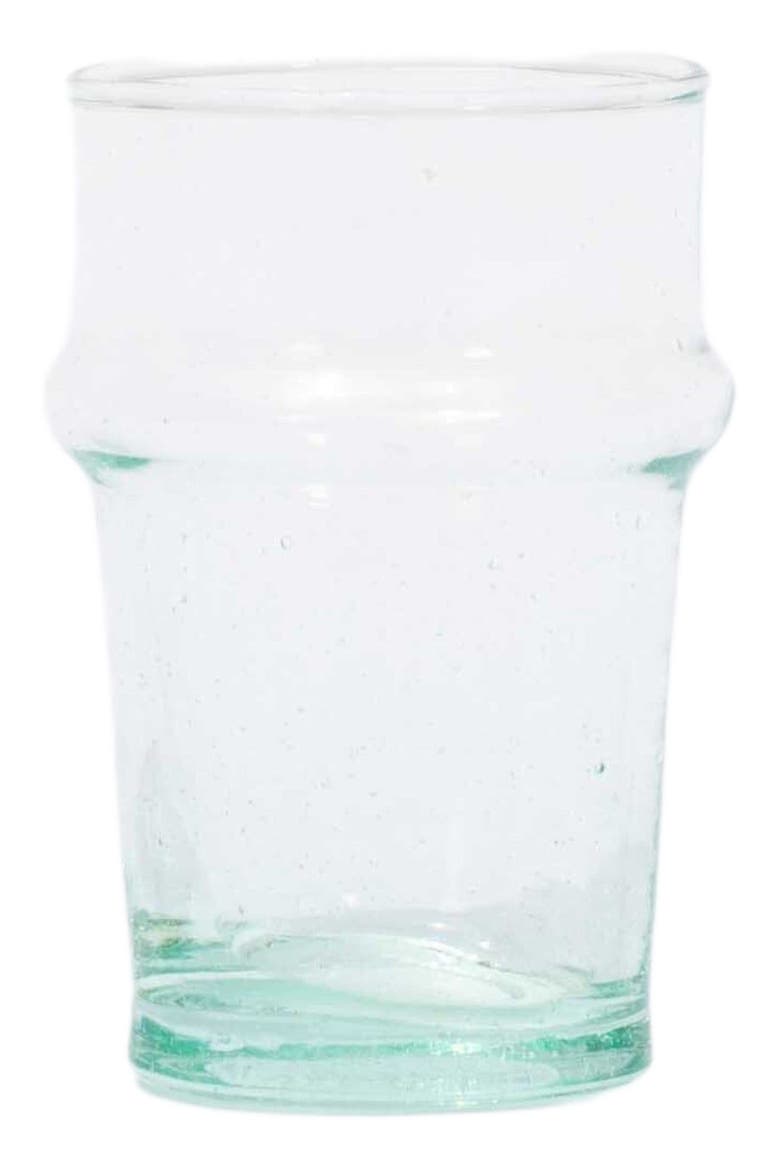 Set of 4 Beldi Recycled Glasses, Main, color, Clear
