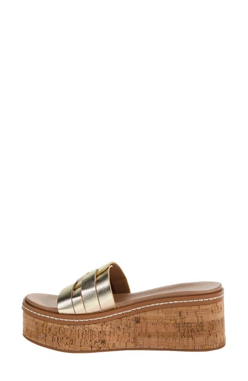 CHINESE LAUNDRY CHINESE LAUNDRY SERENNA PLATFORM WEDGE SLIDE SANDAL 