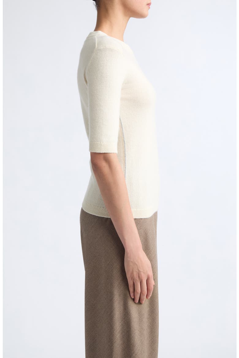 Recycled Cashmere & Cotton Sweater, Alternate, color, IVORY