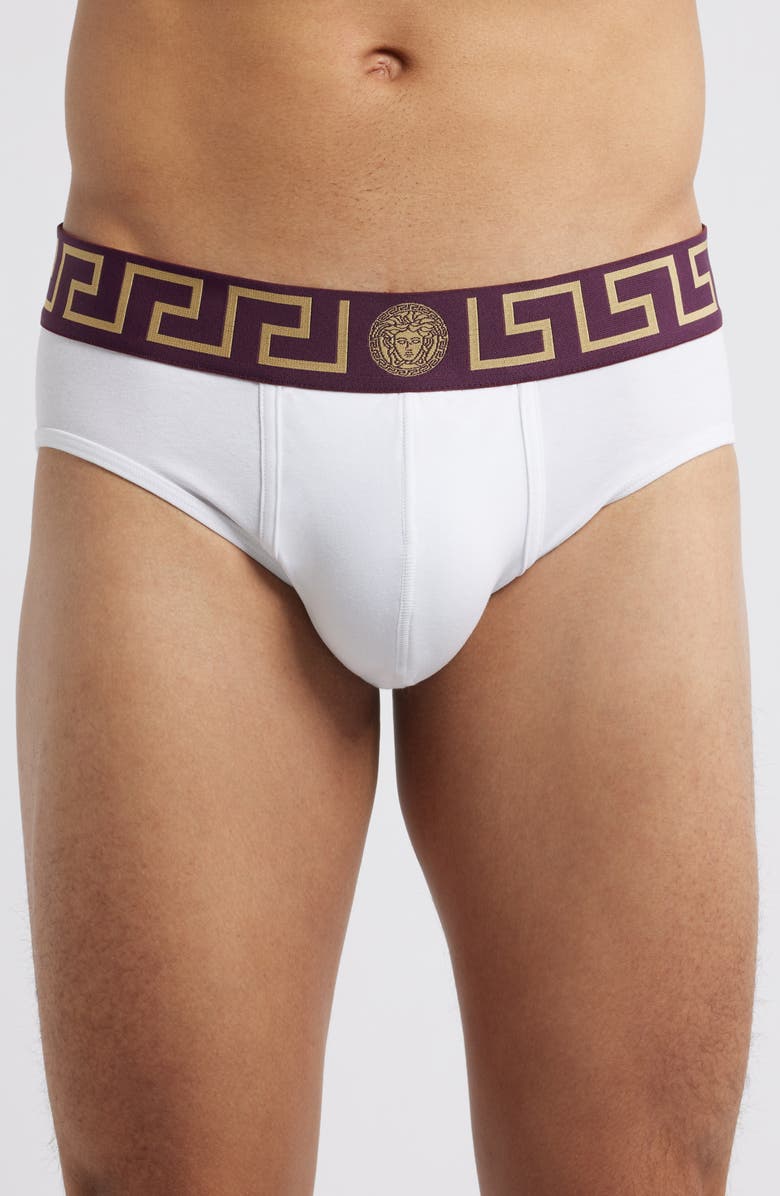 Versace Grecca Band Briefs, Alternate, color, 