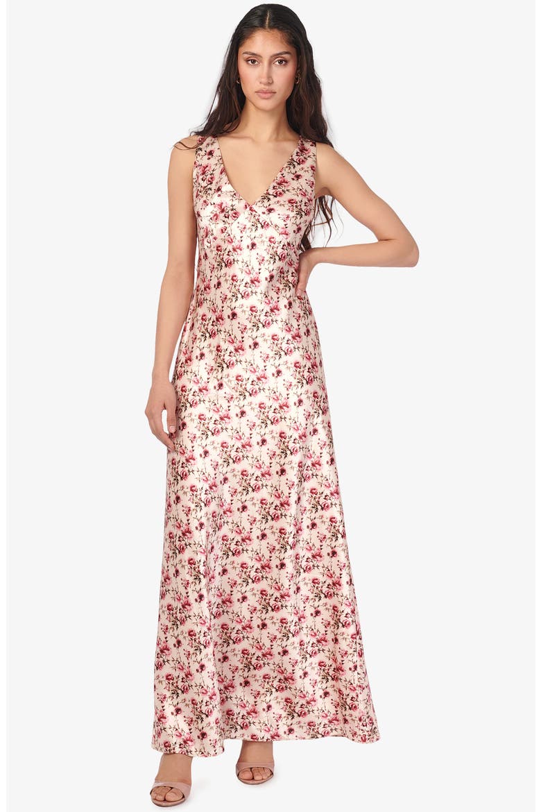 Sinclaire Maxi Sundress, Alternate, color, CAMELLIA DITSY