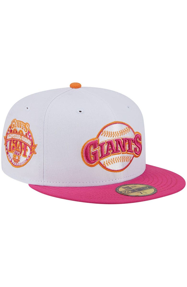 New Era Men's New Era  White/Pink San Francisco Giants 1984 MLB All-Star Game 59FIFTY Fitted Hat, Main, color, 