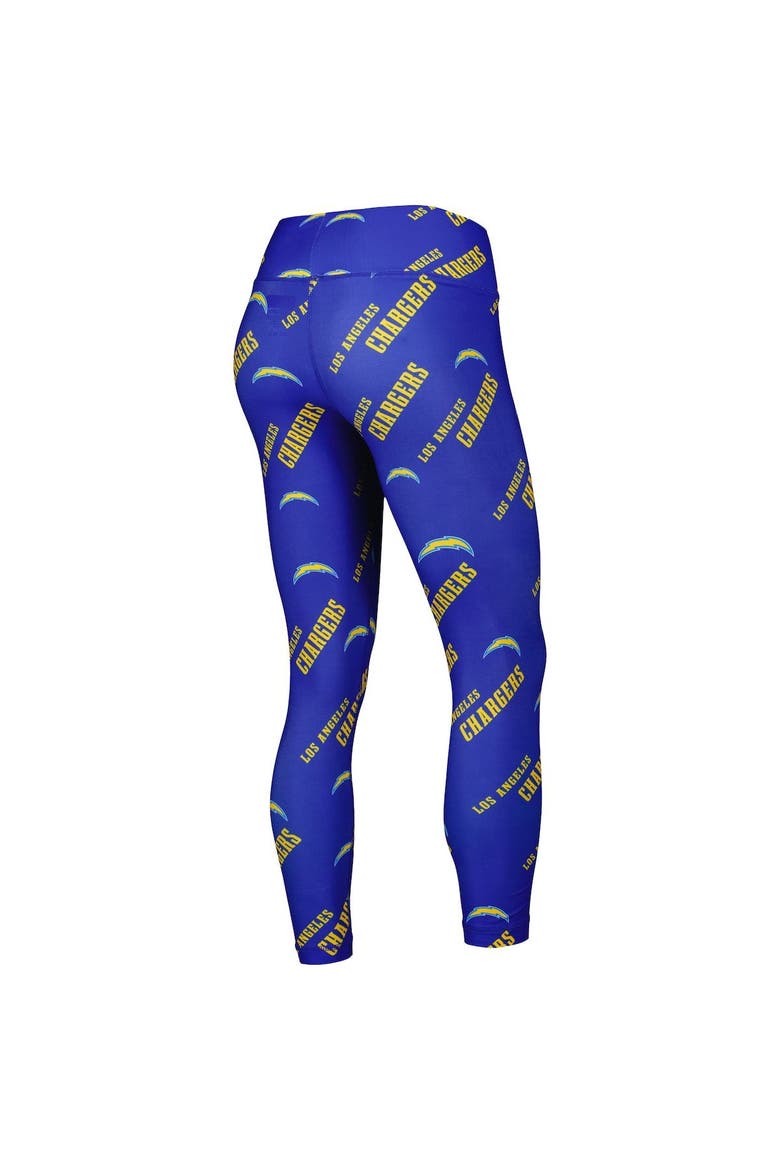 Women's Concepts Sport Royal Los Angeles Chargers Breakthrough Allover Print Lounge Leggings, Alternate, color, Royal