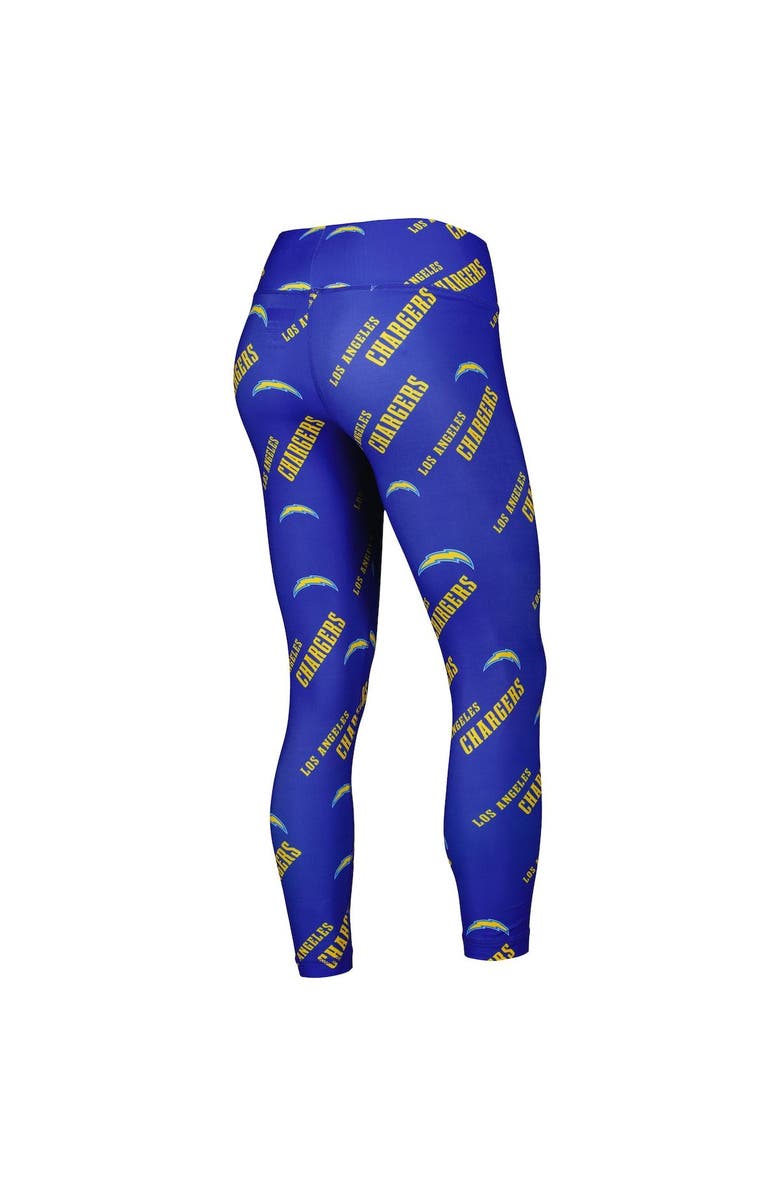 CONCEPTS SPORT Women's Concepts Sport Royal Los Angeles Chargers Breakthrough Allover Print Lounge Leggings, Alternate, color, Royal