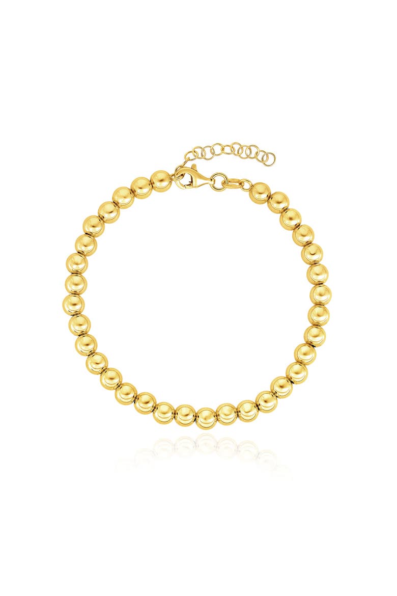 Large Gold Ball Bead Bracelet, Main, color, Yellow Gold