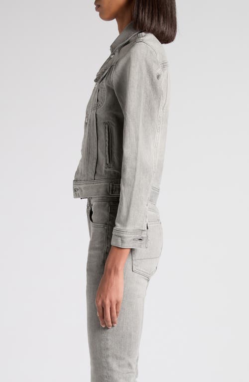 Tom Ford Stonewashed Comfort Denim Trucker Jacket In Gray