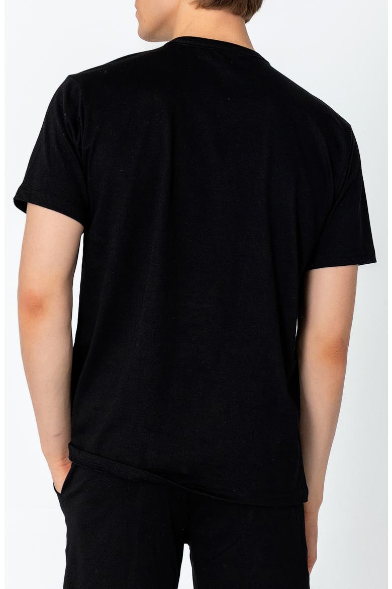 Crewneck Cotton T-Shirt, Alternate, color, BLACK