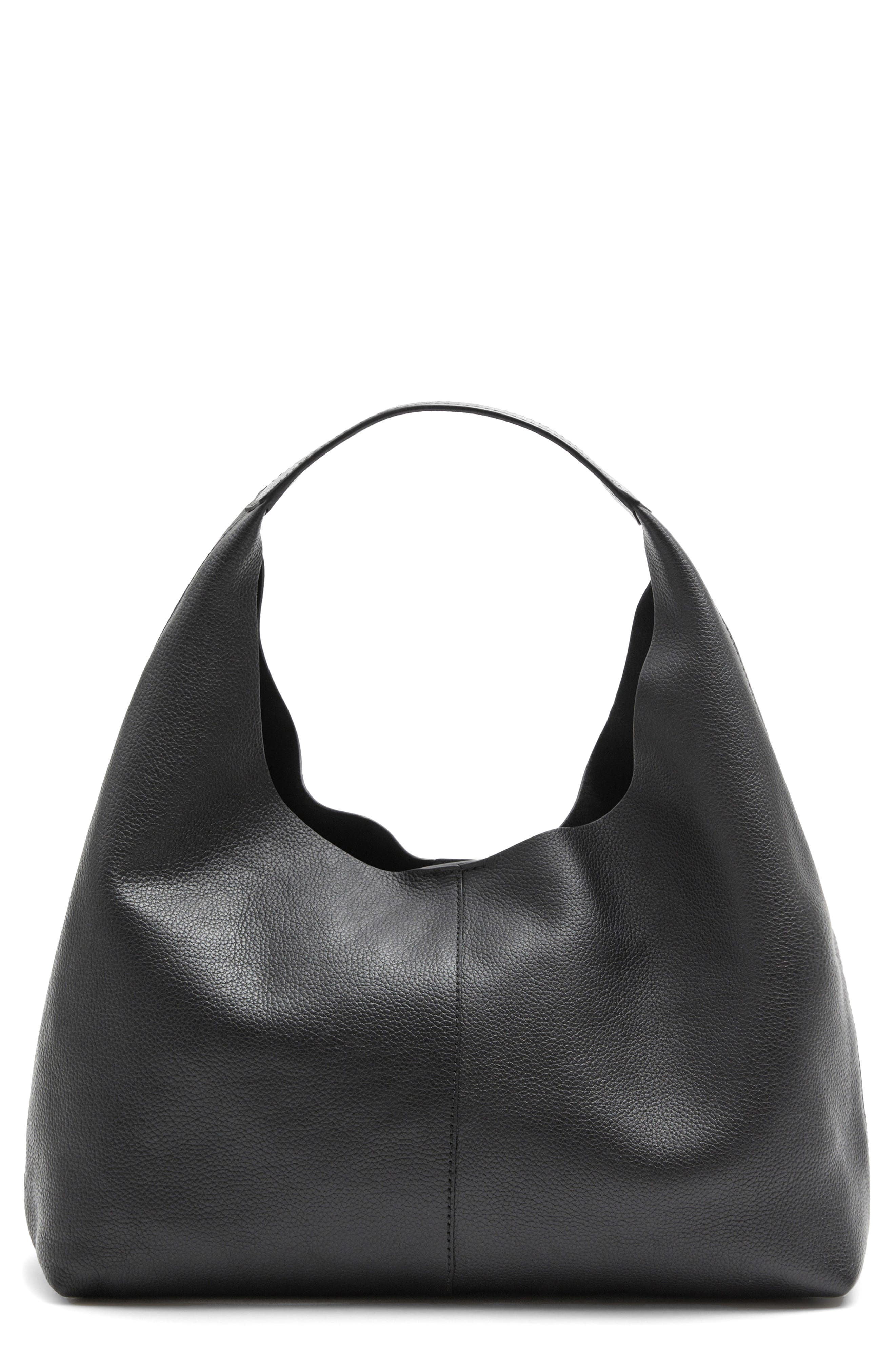 & Other Stories Leather Shoulder Bag, Main, color, 