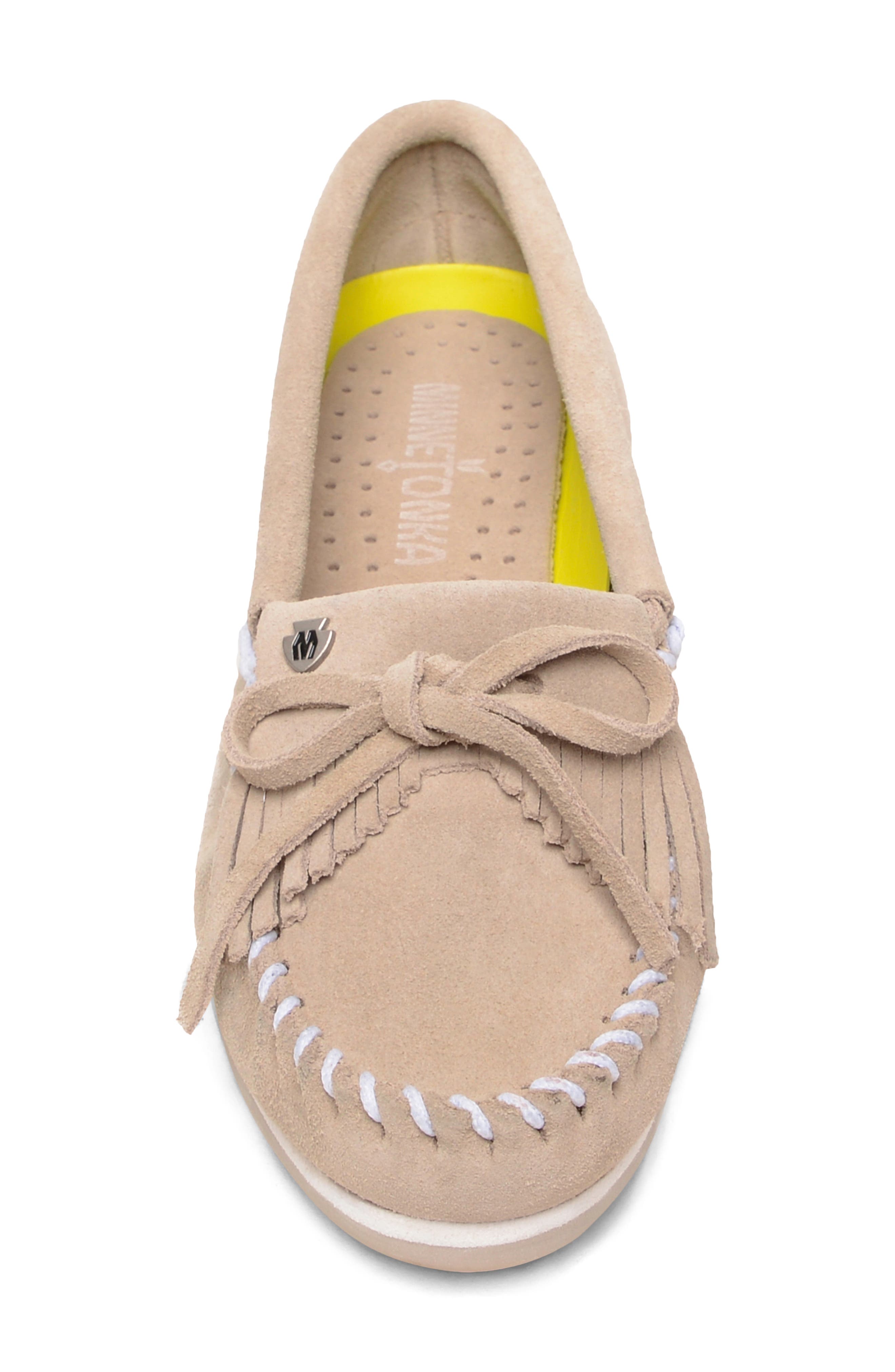 Kilty Plus Driving Shoe, Alternate, color, STONE SUEDE
