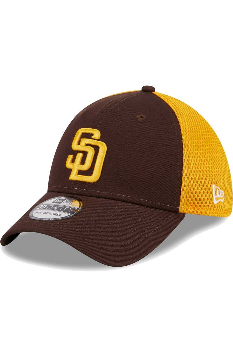 New Era Men's New Era Brown San Diego Padres Team Neo 39THIRTY Flex Hat, Main, color, Brown