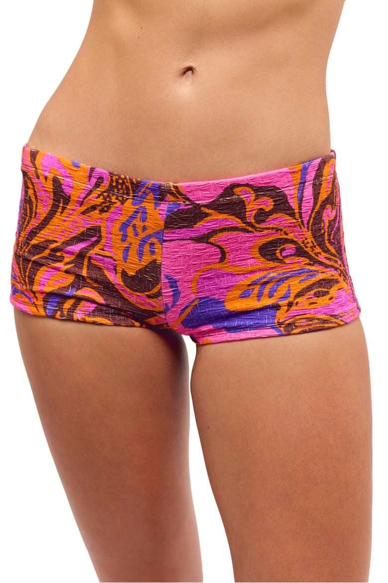 Dixie Printed Shortie Bikini Bottoms, Main, color, PETAL TRIP