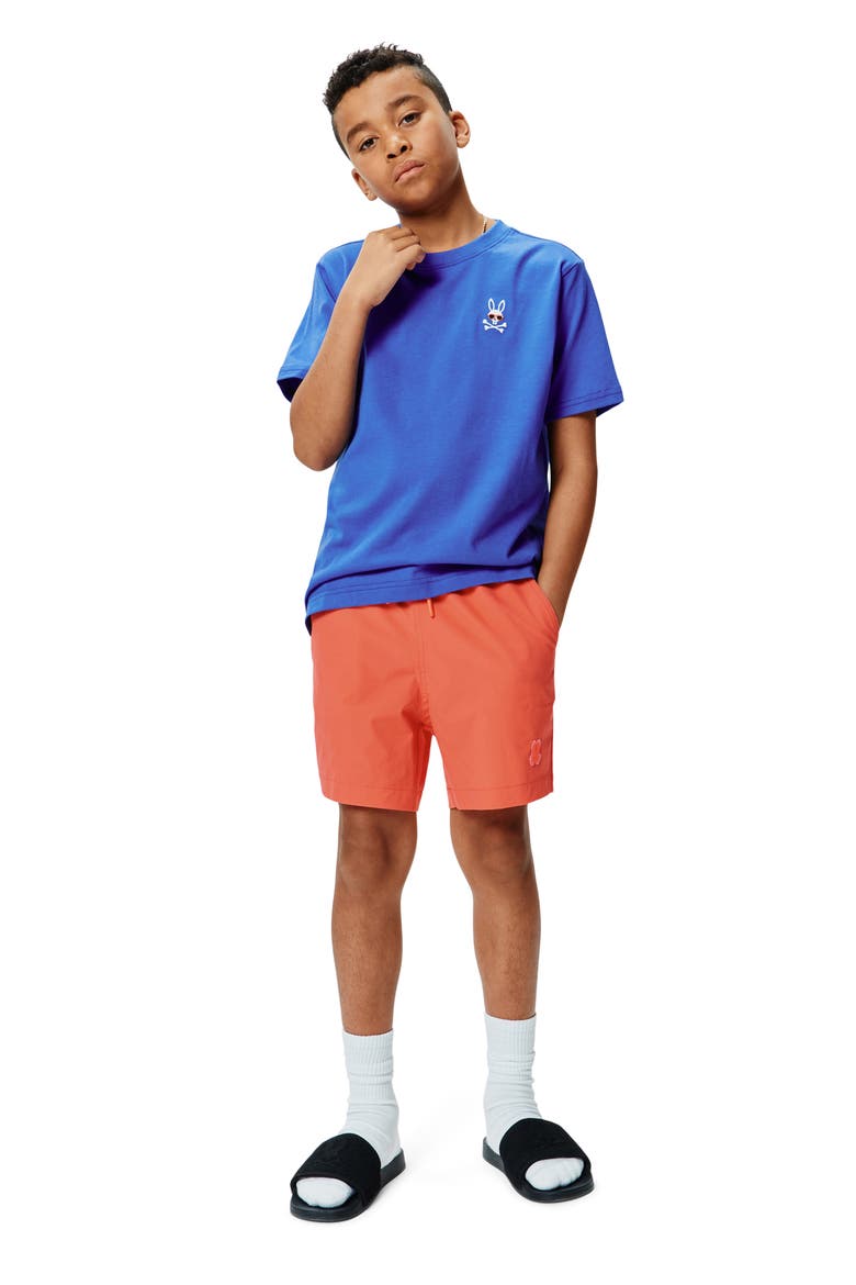 Kids' Luca Embroidered Pima Cotton T-Shirt, Alternate, color, AMPARO BLUE