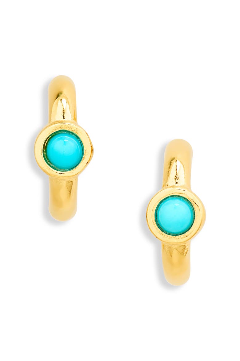 Demi Fine Turquoise Illusion Stud Earrings, Main, color, TURQUOISE MULTI