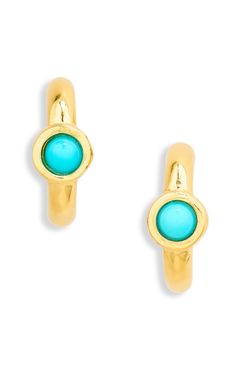 Madewell Demi Fine Turquoise Illusion Stud Earrings, Main, color, Turquoise Multi