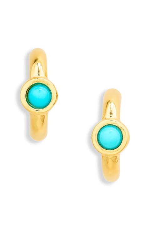 Demi Fine Turquoise Illusion Stud Earrings