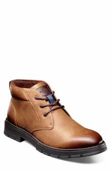 Brady Faux Leather Plain Toe Chukka Boot