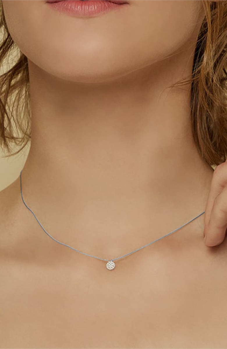 Bearfruit Jewelry Sterling Silver 18k Gold Plated Blake Circle Necklace Holiday Gift Idea, Alternate, color, Silver