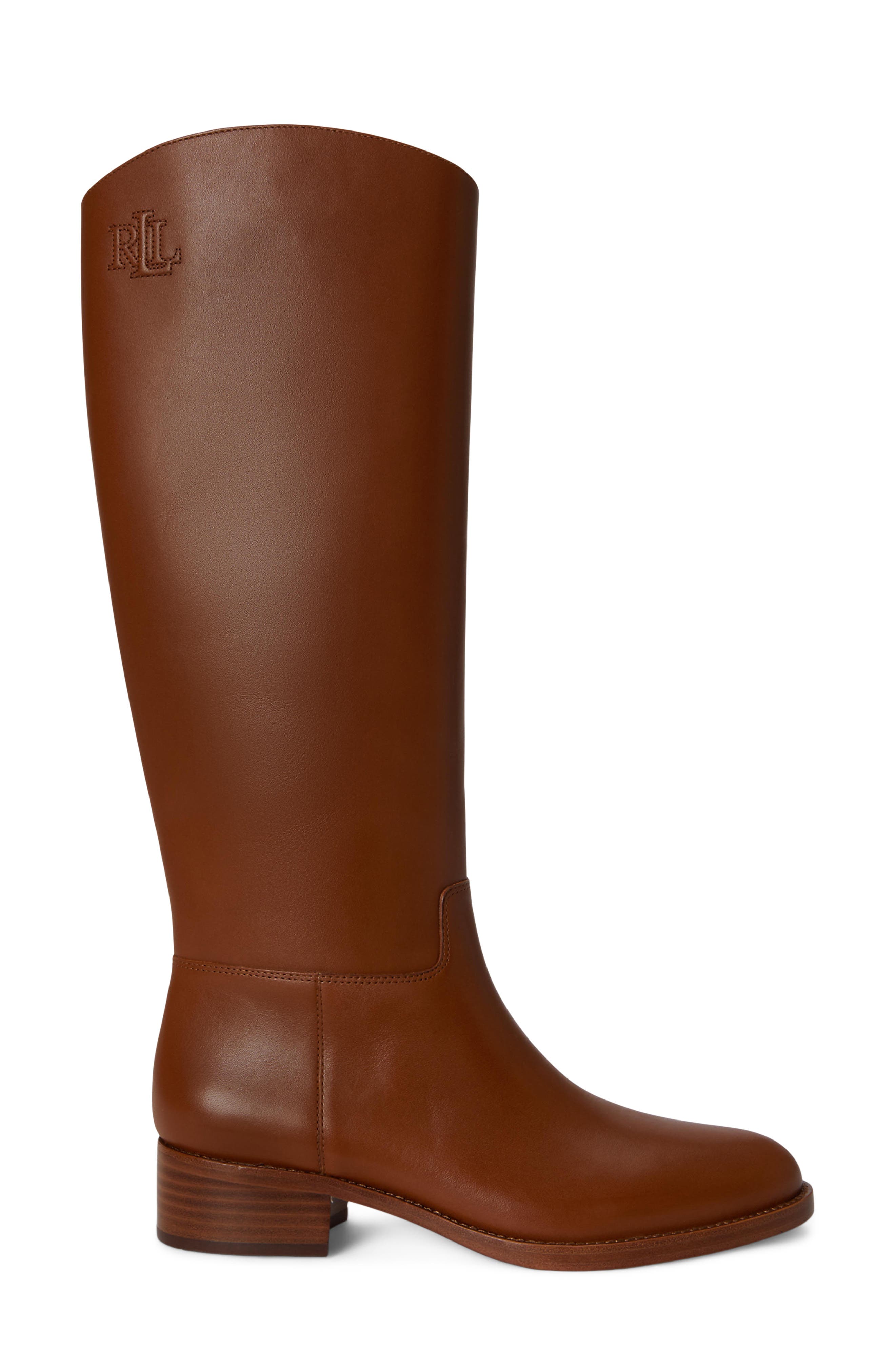 Kyle Tall Leather Boot, Alternate, color, LAUREN TAN